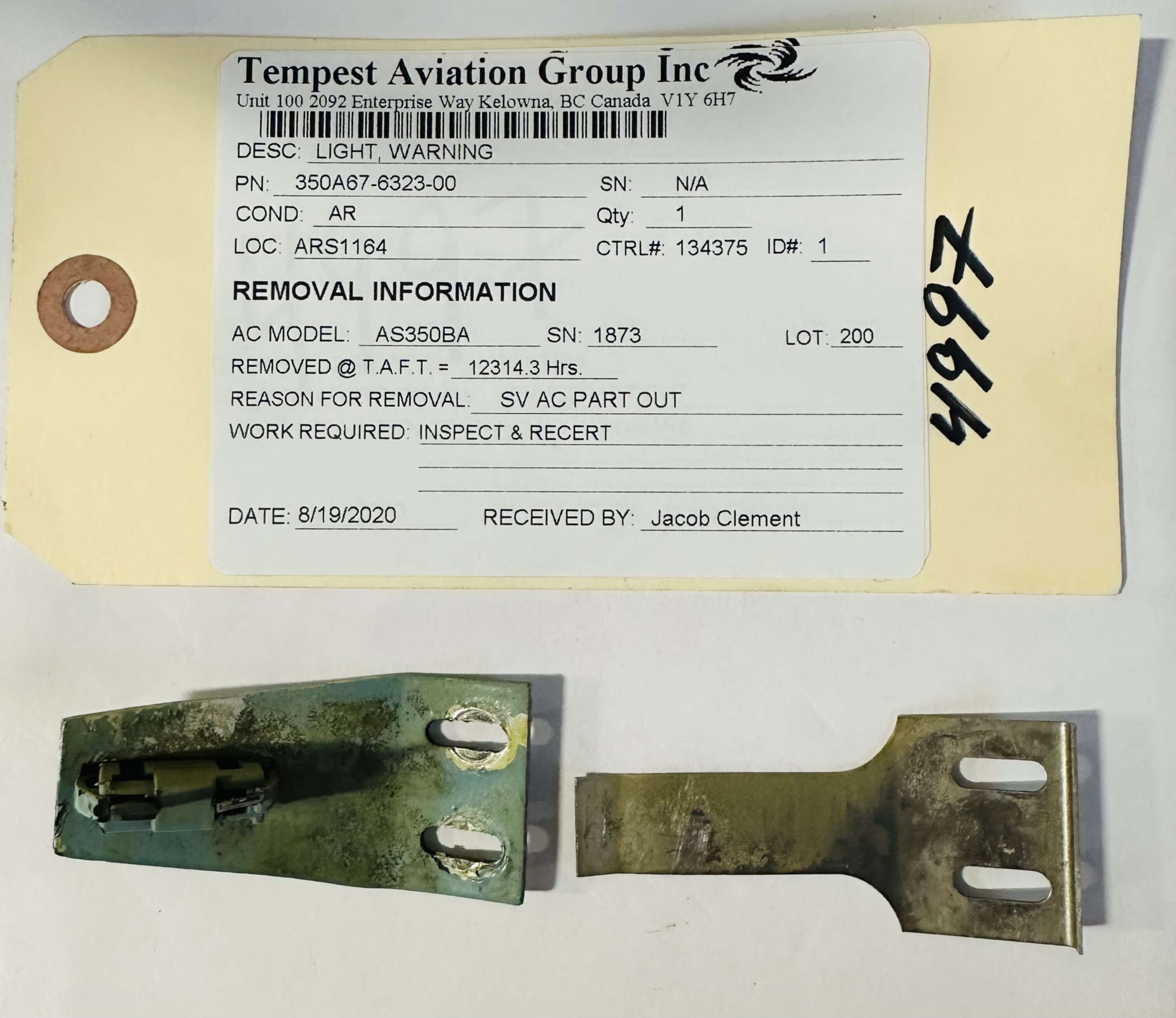 Aircraft Part: 350A67-6323-00