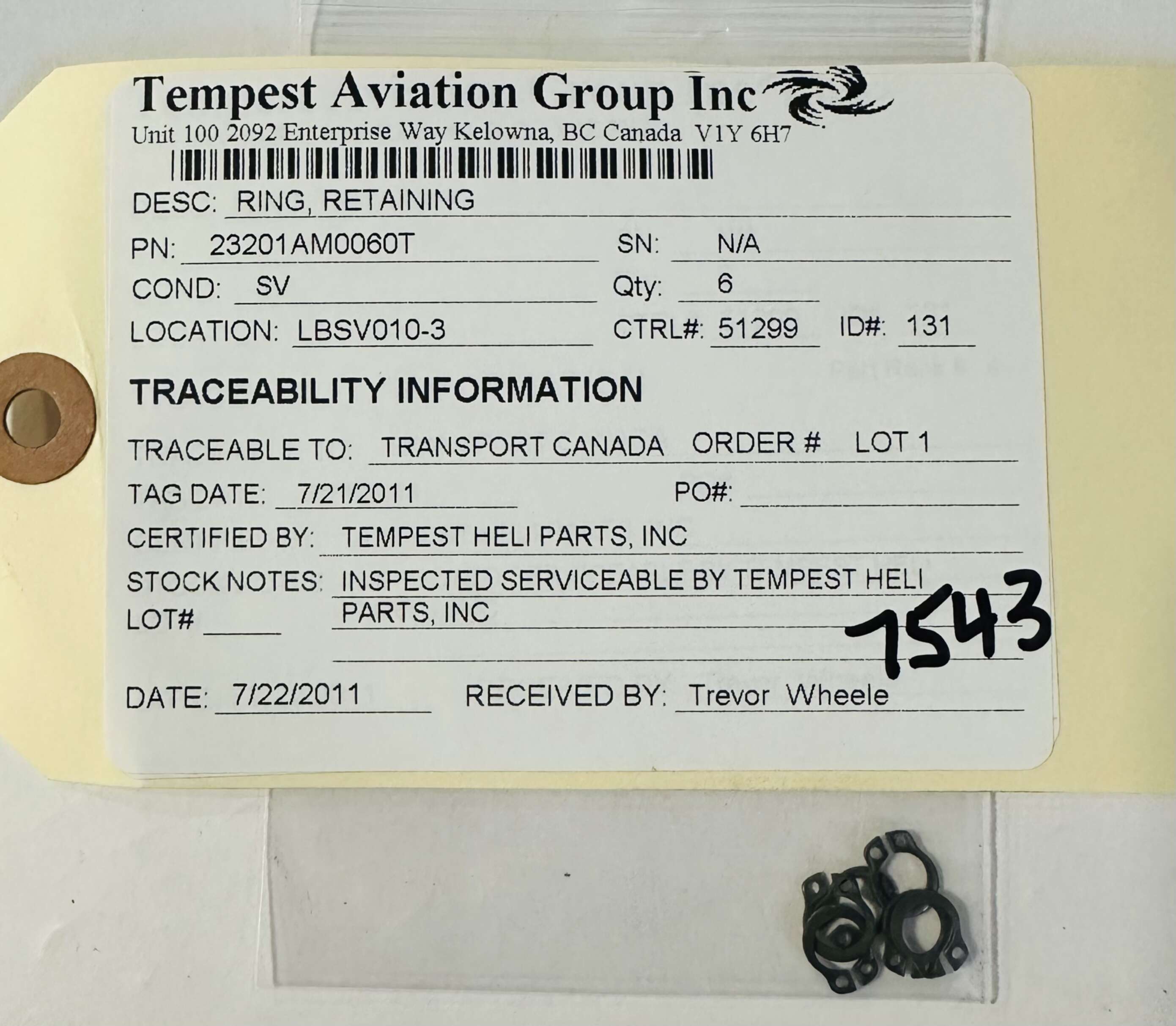 Aircraft Part: 23201AM0060T