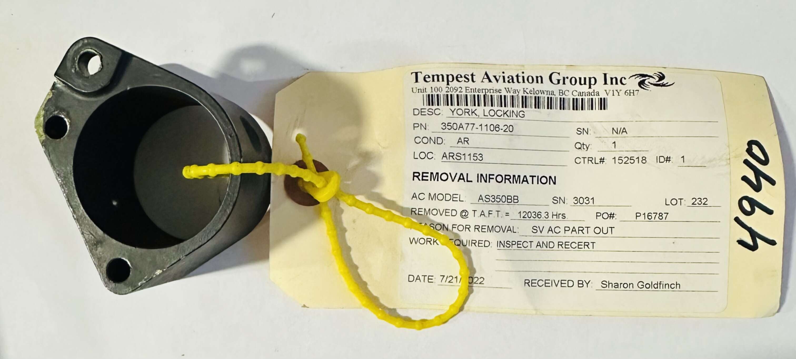 Aircraft Part: 350A77-1106-20