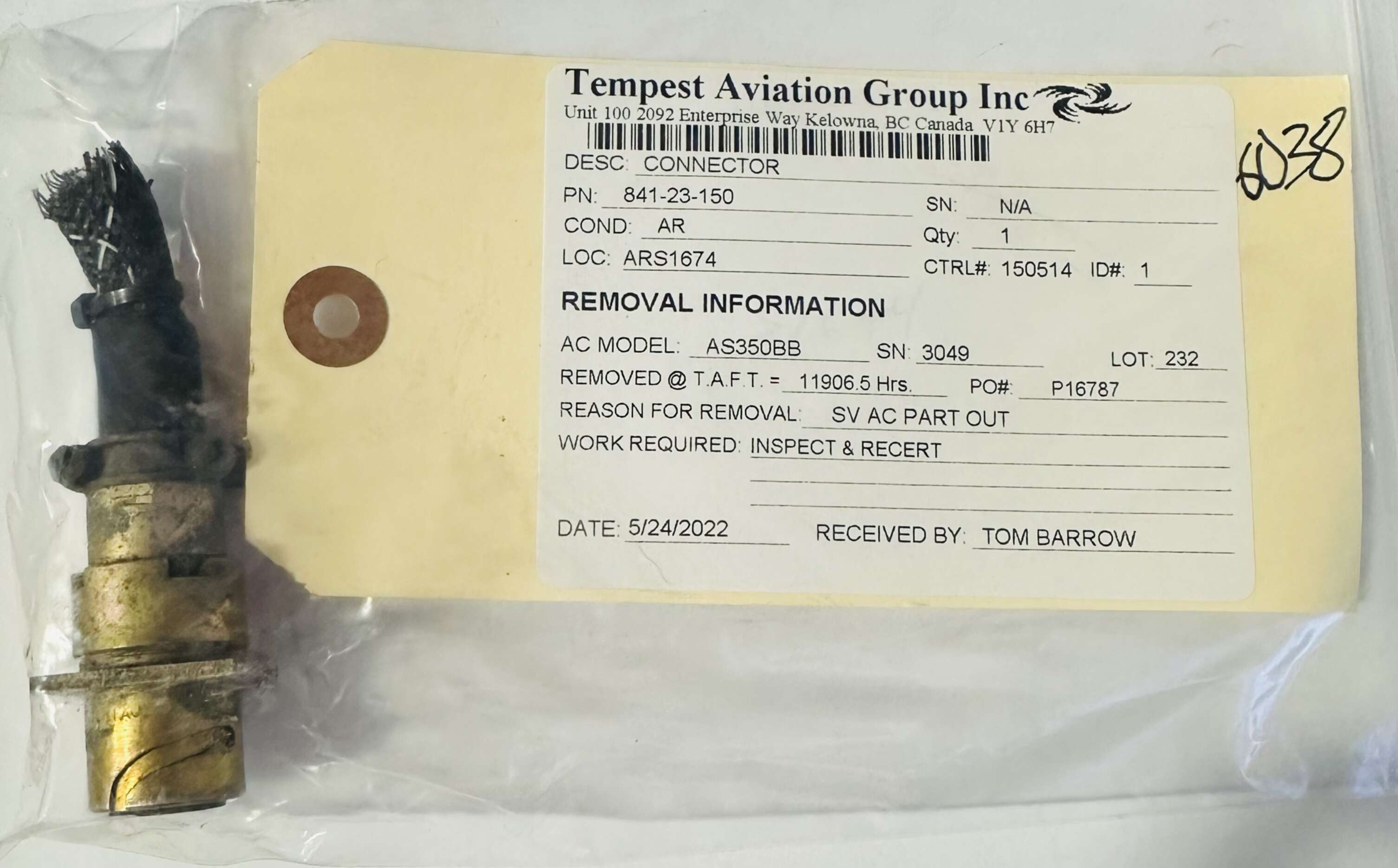 Aircraft Part: 841-23-150