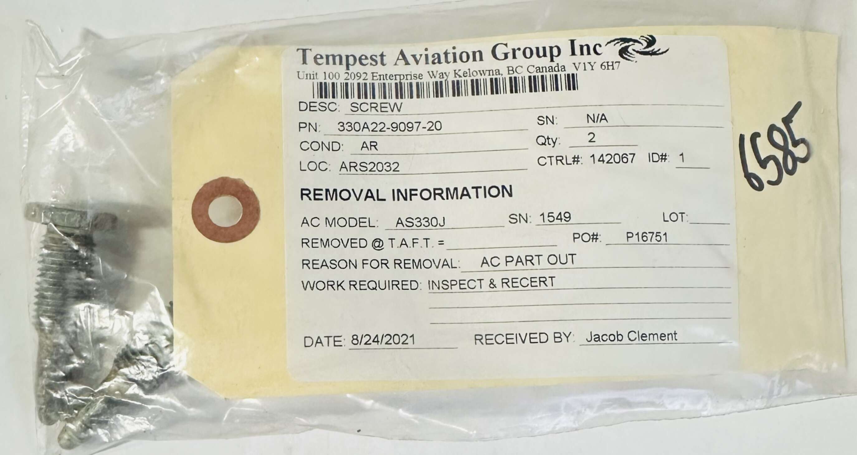 Aircraft Part: 330A22-9097-20