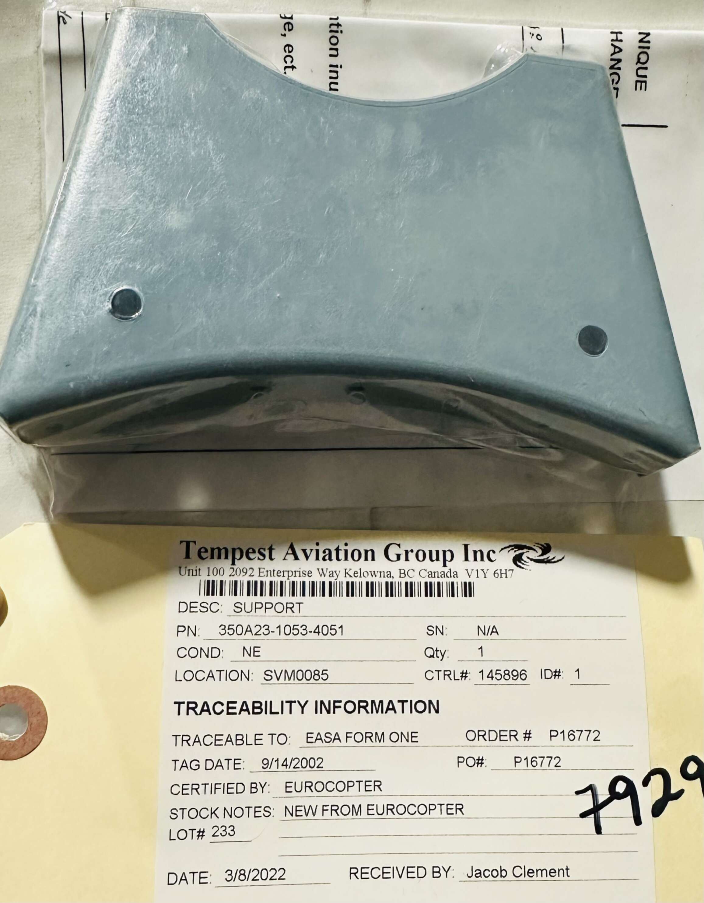 Aircraft Part: 350A23-1053-4051