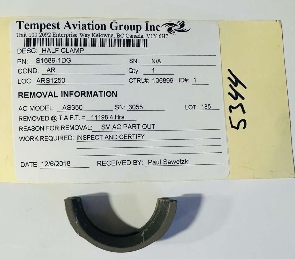 Aircraft Part: S1689-1DG