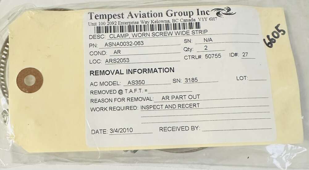 Aircraft Part: ASNA0032-063