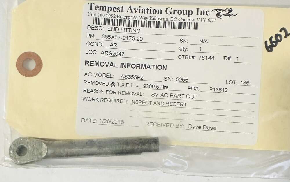 Aircraft Part: 355A57-2175-20