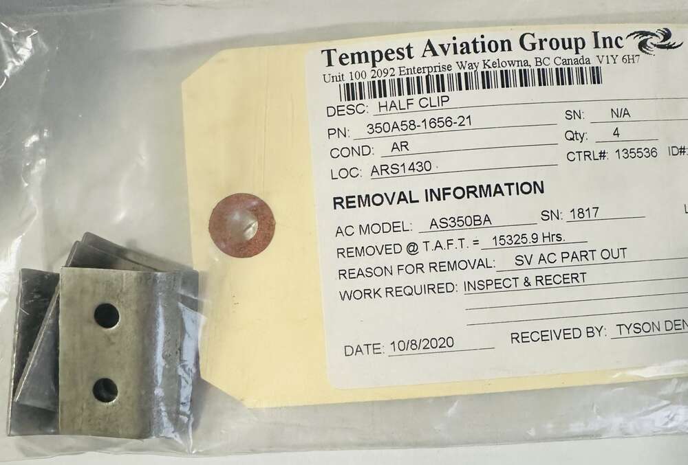 Aircraft Part: 350A58-1656-21