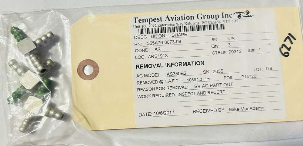 Aircraft Part: 355A76-6073-09