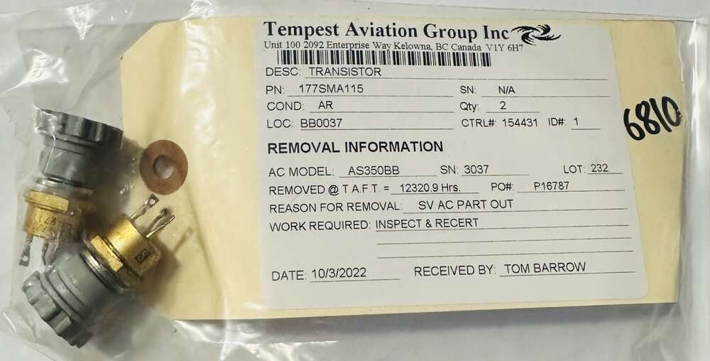 Aircraft Part: 177SMA115