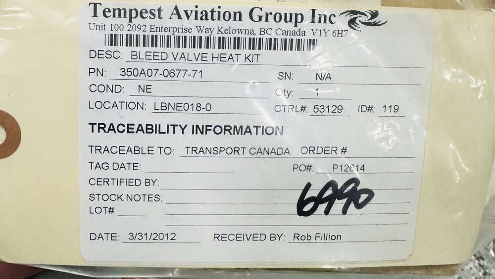 Aircraft Part: 350A07-0677-71