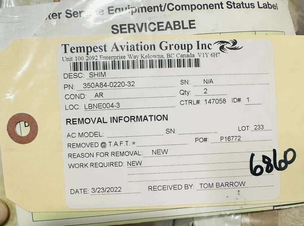 Aircraft Part: 350A84-0220-32