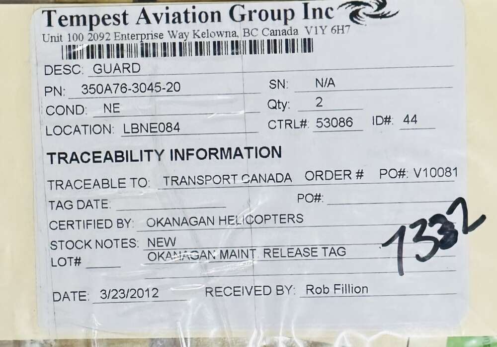 Aircraft Part: 350A76-3045-20