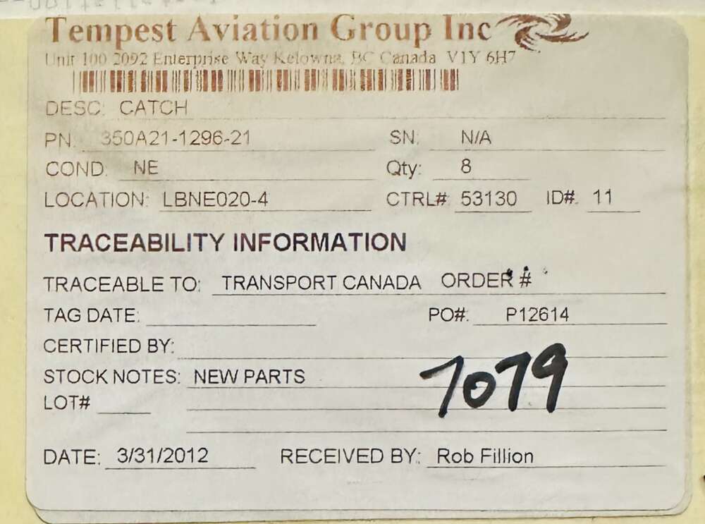 Aircraft Part: 350A21-1296-21