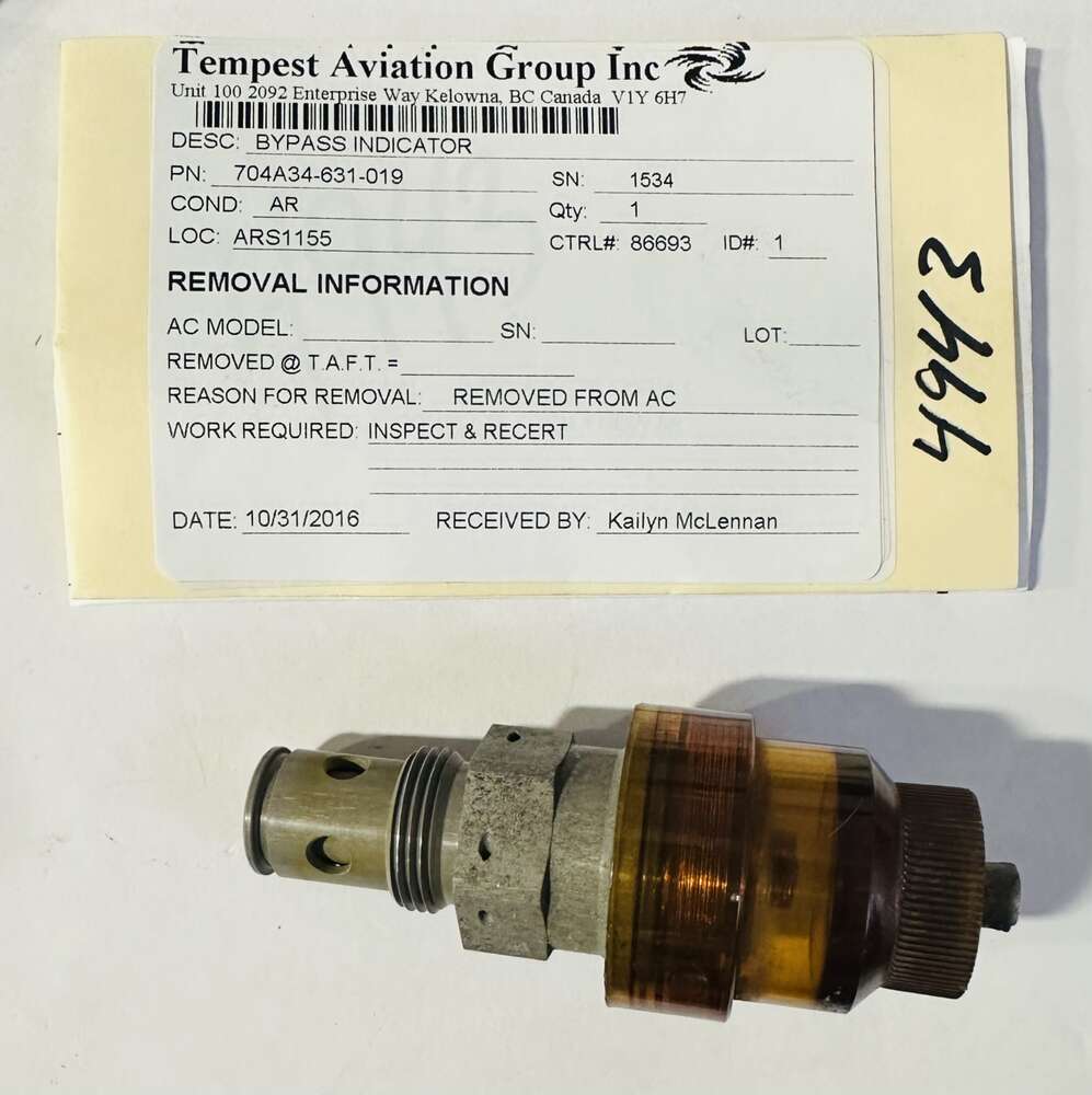 Aircraft Part: 704A34-631-019