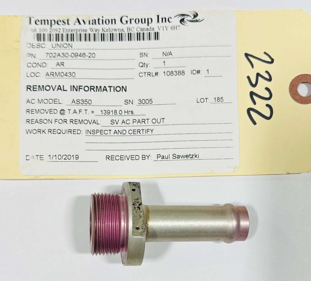 Aircraft Part: 702A30-0946-20