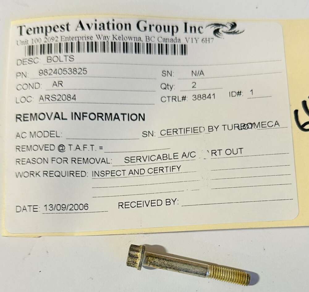 Aircraft Part: 9824053825