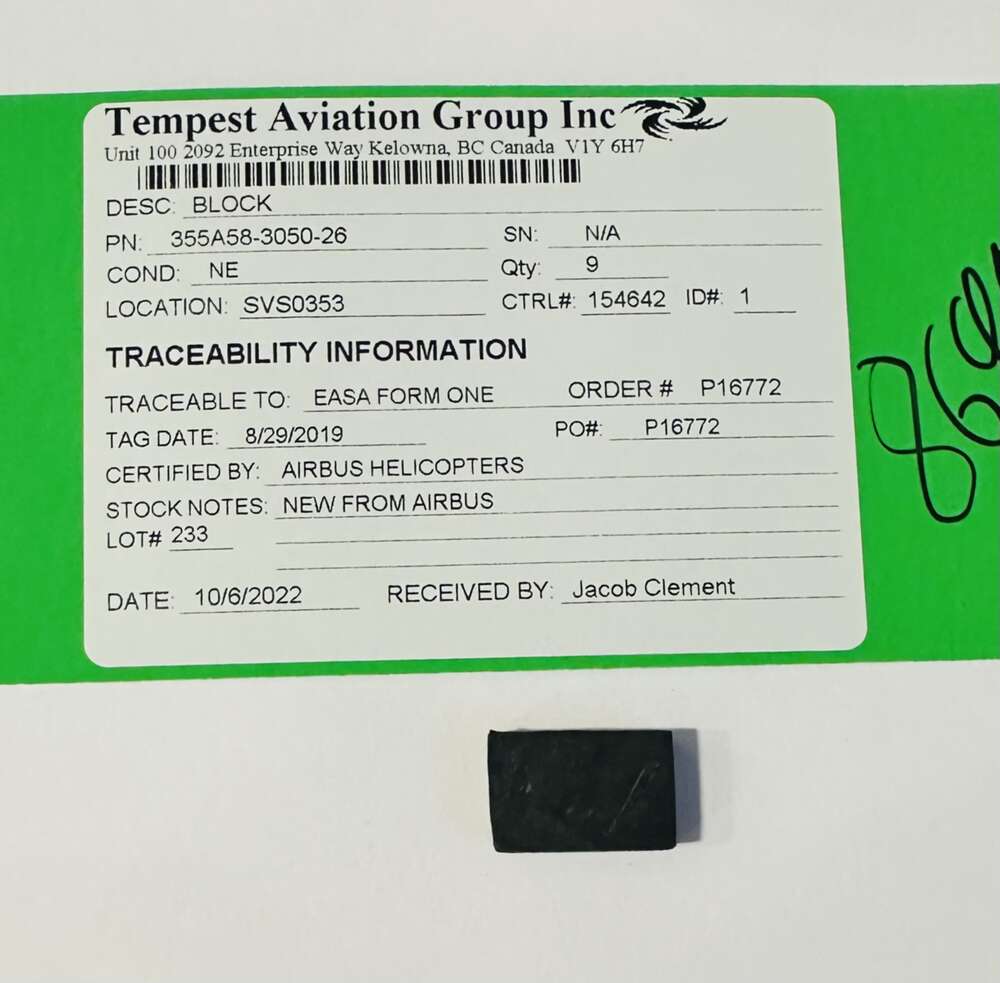 Aircraft Part: 355A58-3050-26