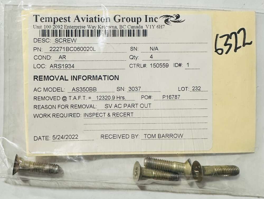 Aircraft Part: 22271BC060020L