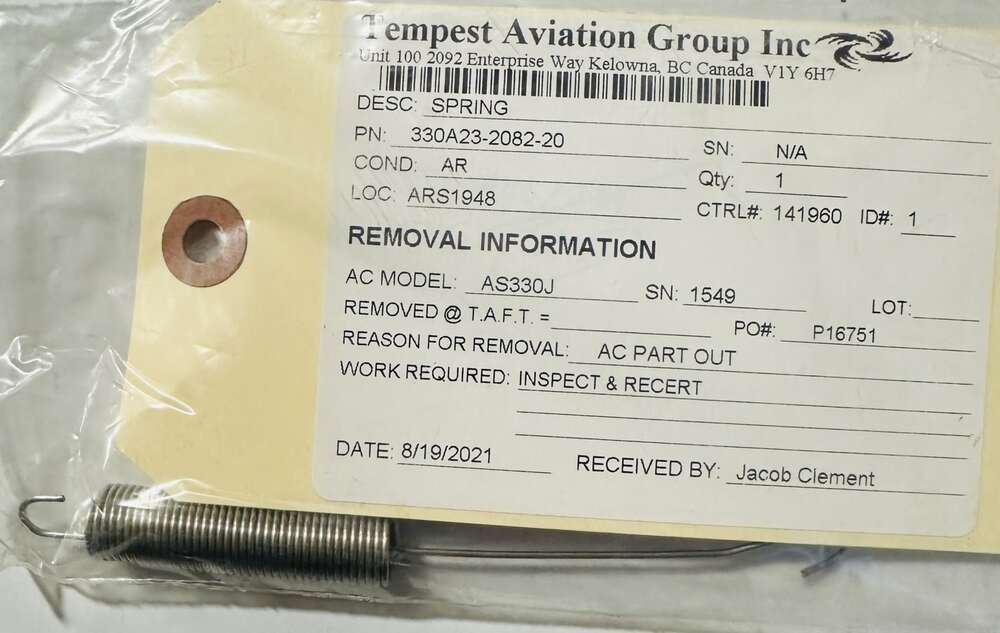 Aircraft Part: 330A23-2082-20