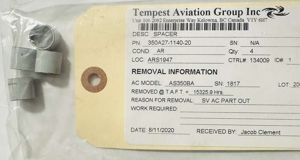 Aircraft Part: 350A27-1140-20