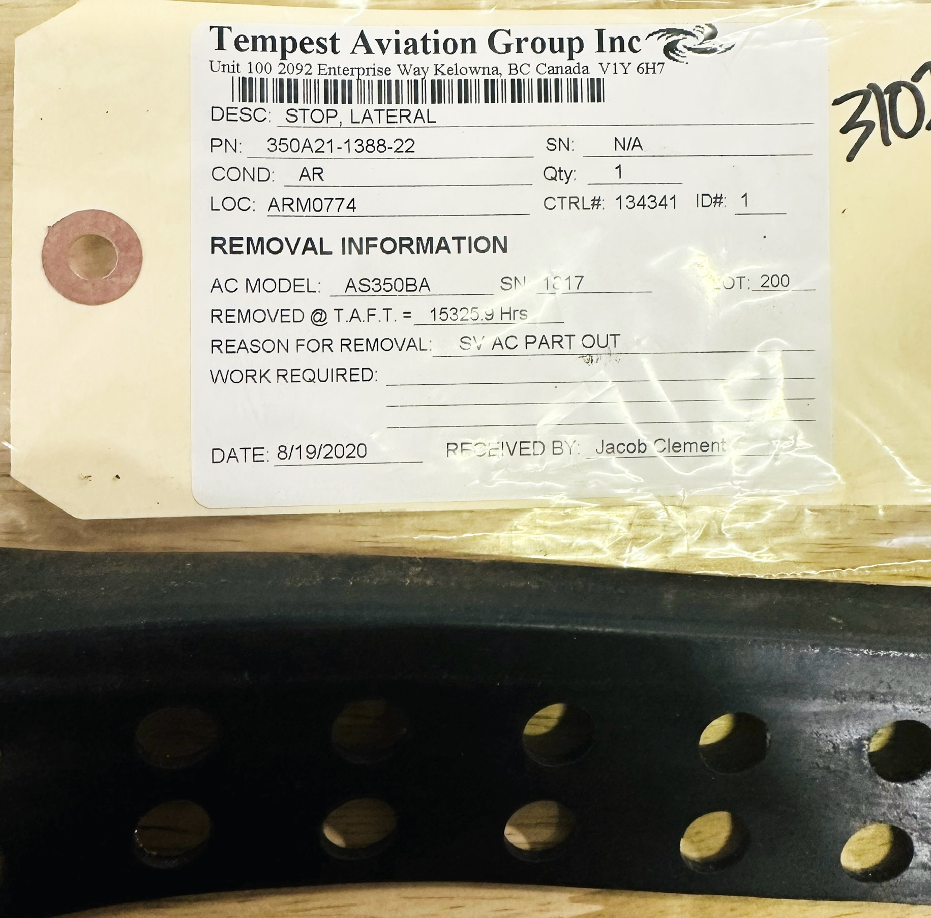 Aircraft Part: 350A21-1388-22