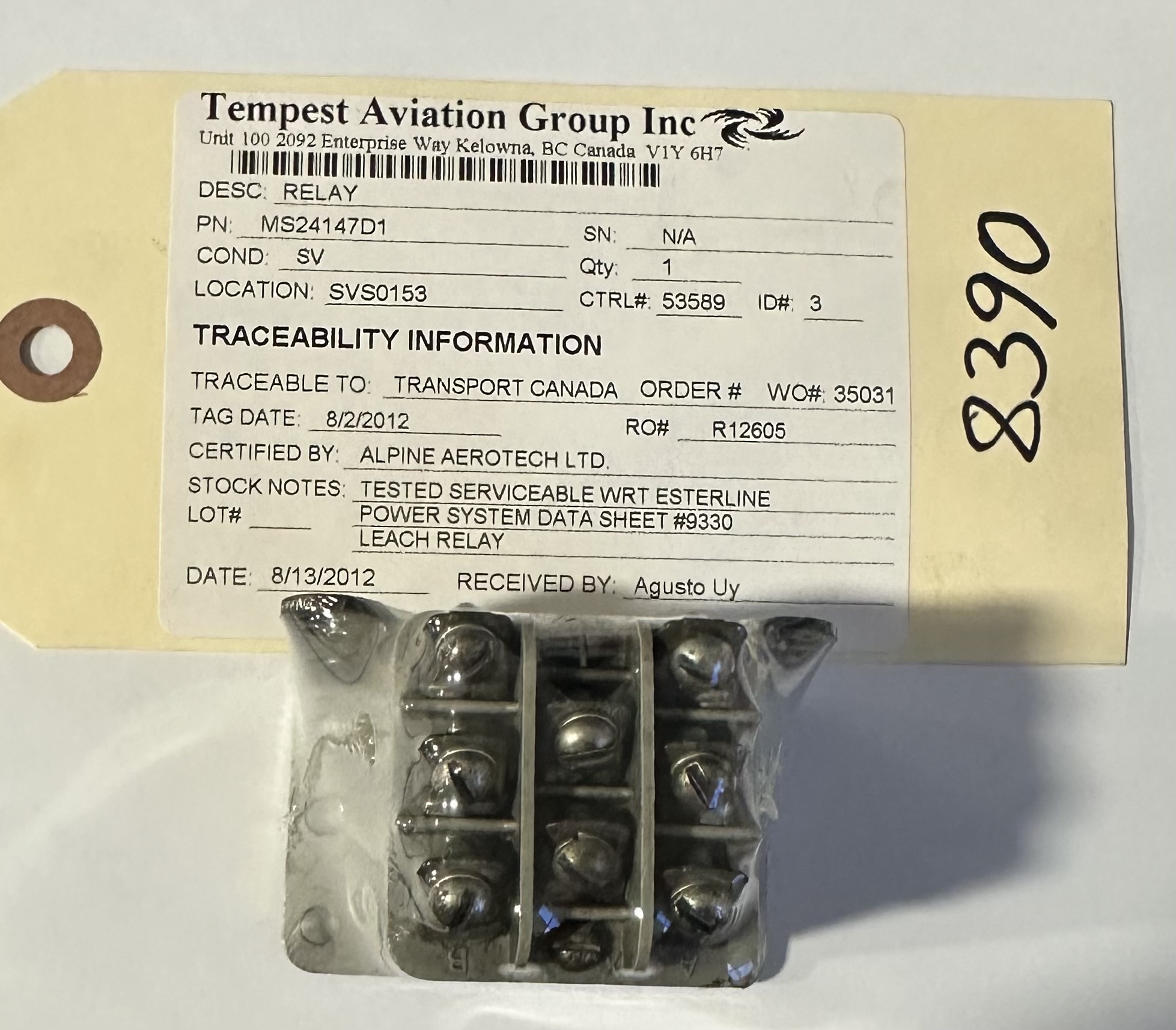 Aircraft Part: MS2410-D1