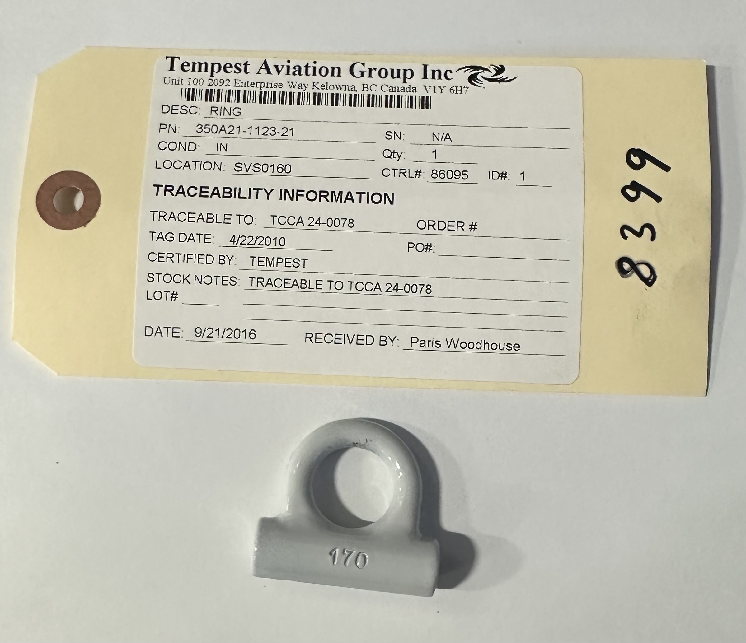 Aircraft Part: 350A21-1123-21