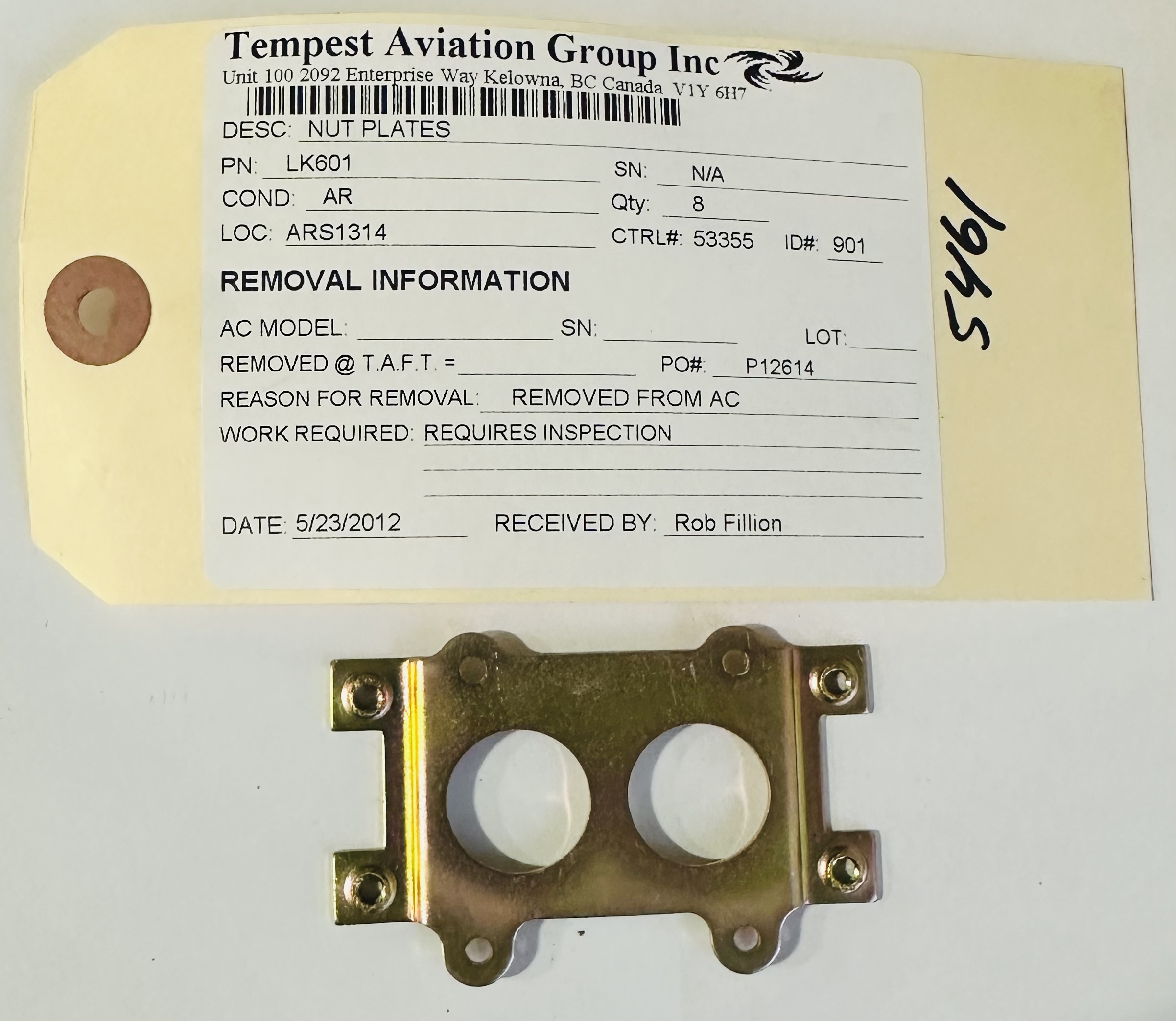 Aircraft Part: LK601